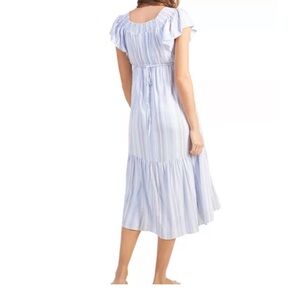 Ingrid + Isabel Blue / White Maternity Dress